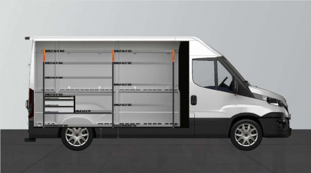 V-LS3 Fahrzeugregal für IVECO DAILY L2H2