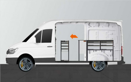 WORK10 bedrijfswageninrichting voor Man TGE & VW Crafter L3
