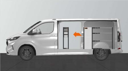  LD26 bedrijfswageninrichting voor Ford Custom & VW Transporter L2