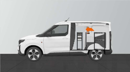 LD26 bedrijfswageninrichting voor Ford Courier L1
