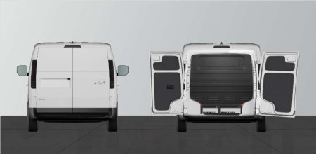 Dubbele laadvloer H:202 mm 4 laden voor de KIA PV5 L2 met standard comfortwand