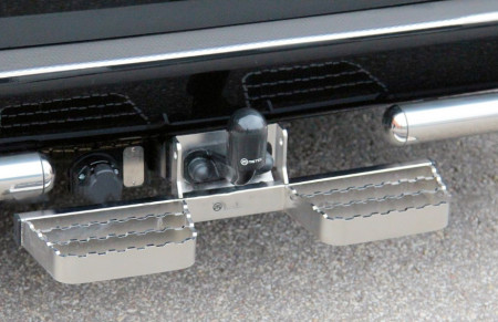 Edelstahltritt/-stufe für Anhängerkupplungen 600 mm