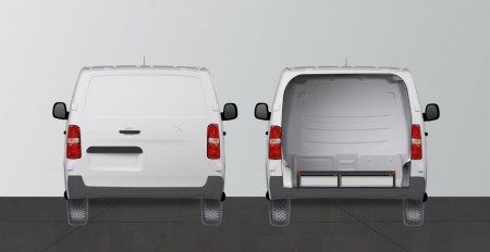 Dubbele laadvloer H:202 mm 3 laden voor Expert, Vivaro 2020-, Jumpy, Scudo en ProAce L3 met standaardwand