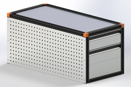 FS-ladeblok 1050x507,5x490mm Mod1 140+280 laden.