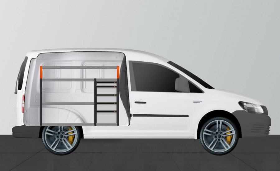 V-PRO Aménagement Utilitaire pour VW Caddy Standard