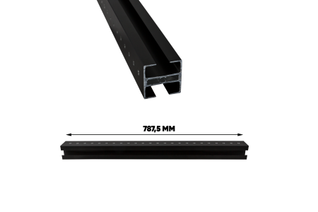787.5mm horizontaal aluminium profiel incl. schroef