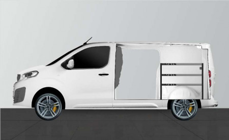 SHORT26 bedrijfswageninrichting voor Expert, Jumpy, Vivaro, Scudo & ProAce L2