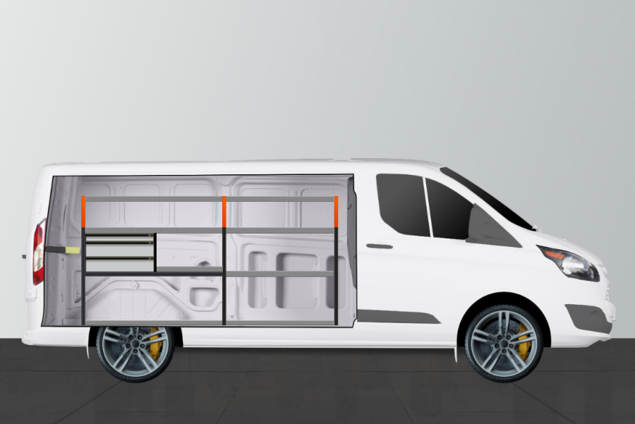 V- LS3 Aménagement Utilitaire pour Ford Custom L2H1