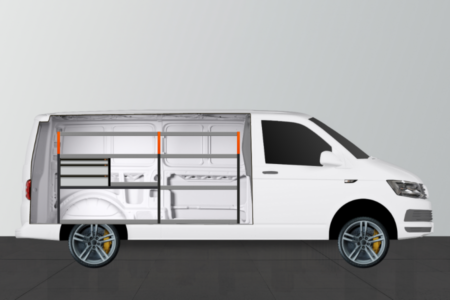 V-LS3 Fahrzeugregal für VW Transporter (langer Radstand) | Work System