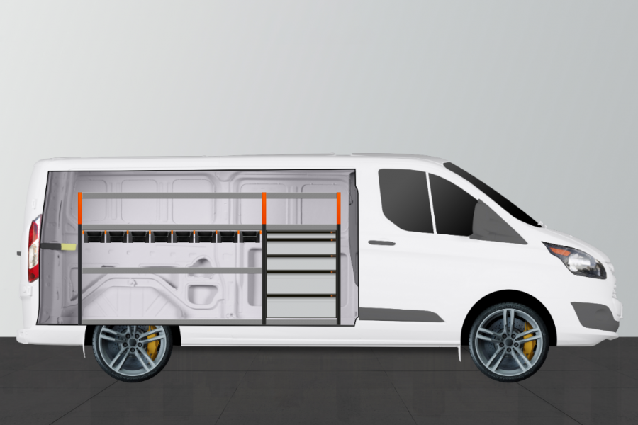 V-PRO Plus Aménagement Utilitaire pour Ford Custom L2H1