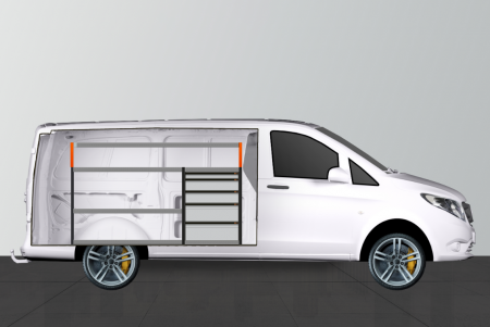V-PRO Bedrijfswageninrichting voor Mercedes Vito Lang