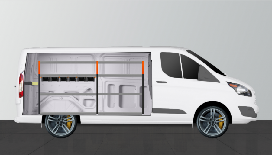 V-ENKEL+ Aménagement Utilitaire pour Ford Custom L2H1