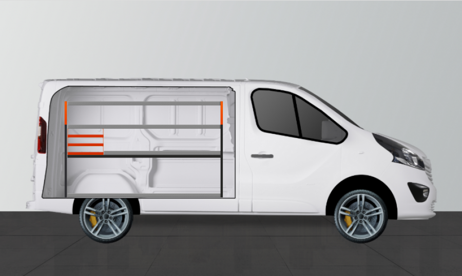 V-SS3 Aménagement Utilitaire pour Talento, NV300, Vivaro & Trafic L1H1