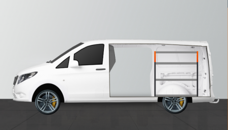 H-ENKEL Bedrijfswageninrichting voor Mercedes Vito Lang