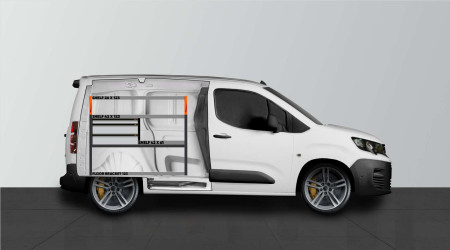 LS3 bedrijfswageninrichting voor BERLINGO, COMBO, PROACE CITY & PARTNER L1