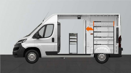 LD42 bedrijfswageninrichting voor Proace Max, Boxer, Ducato, Jumper & Movano L2