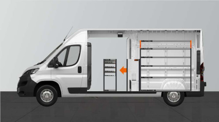 H-SDH4-420 Bedrijfswageninrichting voor Proace Max, Boxer, Ducato, Jumper & Movano L3H2