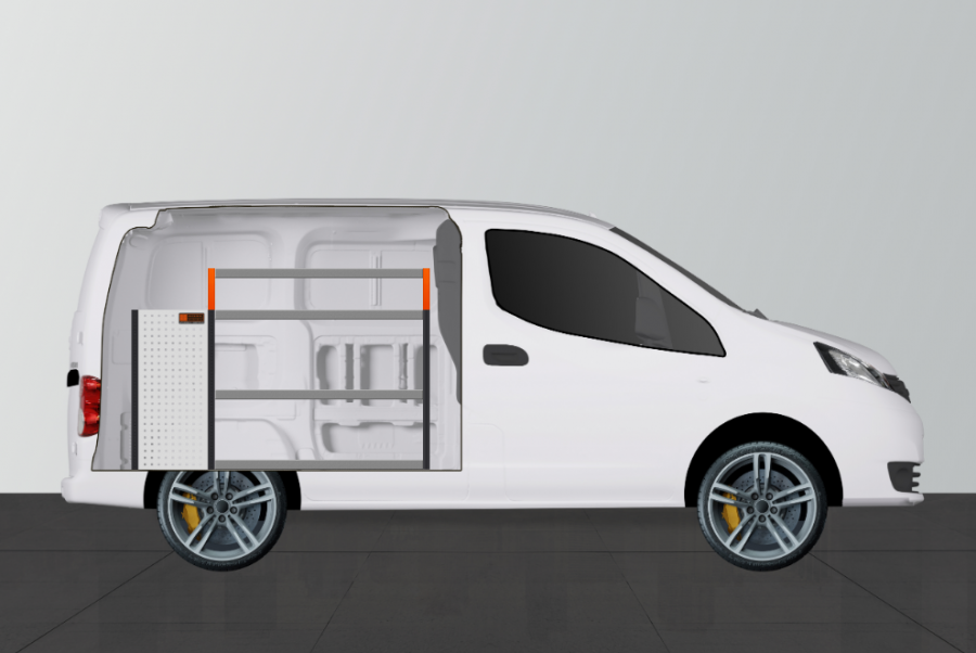 V-LB6 Fahrzeugregal für Nissan NV200 | Work System