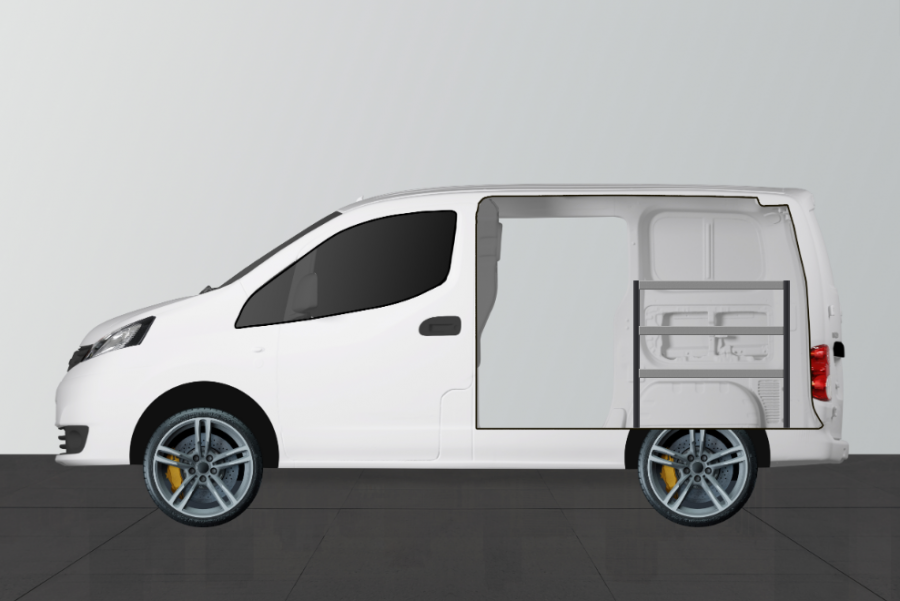 H-ECO Fahrzeugregal für Nissan NV200 | Work System