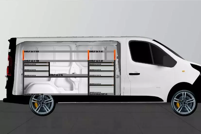 Expert8 bedrijfswageninrichting Renault 