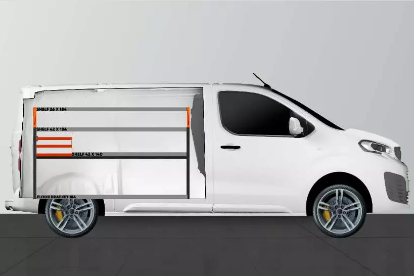 SS3 bedrijfswageninrichting Toyota PROACE