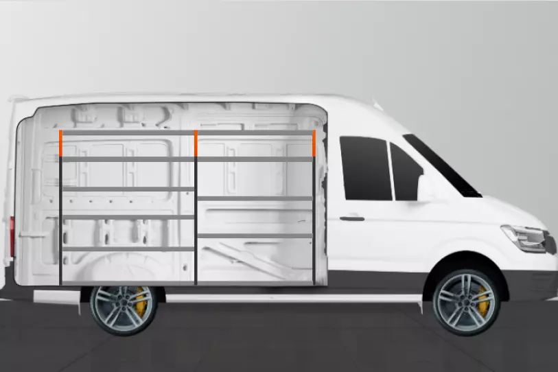 Base42 bedrijfswageninrichting Mercedes-Benz Sprinter