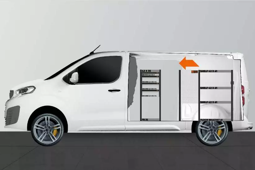 LD42 bedrijfswagen inrichting Citroën 