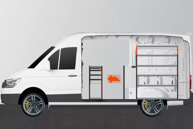 LD42 bedrijfswagen inrichting Mercedes-Benz Sprinter