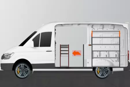 H-SDH4-420 Bedrijfswageninrichting voor Mercedes Sprinter Standaard