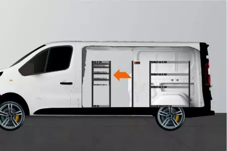 LD42 bedrijfswageninrichting voor Talento, NV300 & Trafic L2