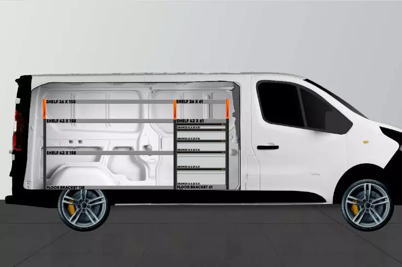 PRO5 bedrijfswageninrichting Renault 