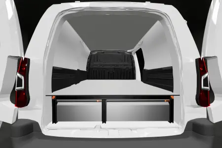 Unterflursystem H:272 mm 3-Schubladen für Berlingo, Combo, Partner & Proace City L2 mit Standardwand