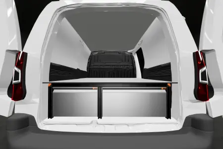 Unterflursystem H:342 mm 3-Schubladen für Berlingo, Combo, Partner & Proace City L2 mit Standardwand